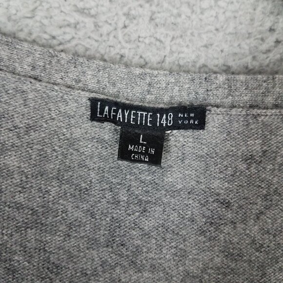 Lafayette 148 Wool Cashmere Tank Top Women's Large Shell Office Superfine Merino - Picture 8 of 9